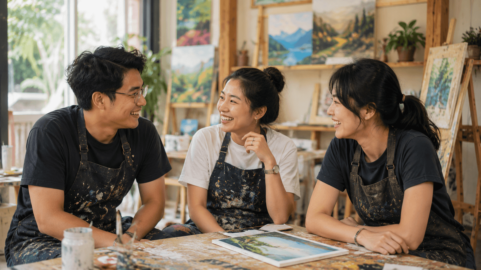 Đồng đội tại Mỹ Thuật Bụi
