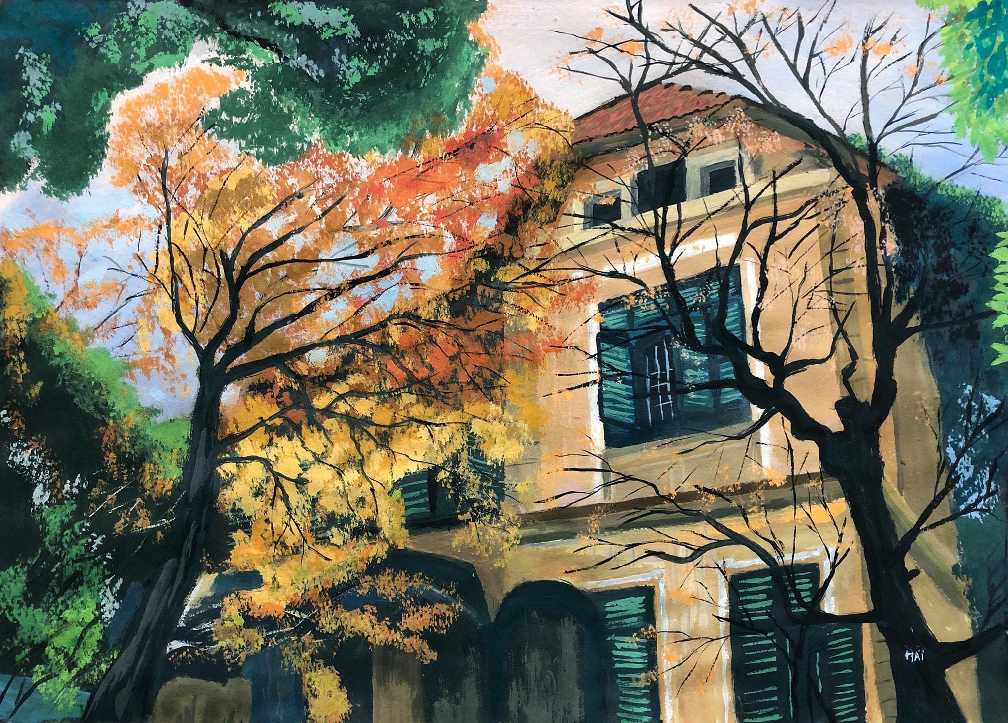 Lớp học vẽ tranh phong cảnh