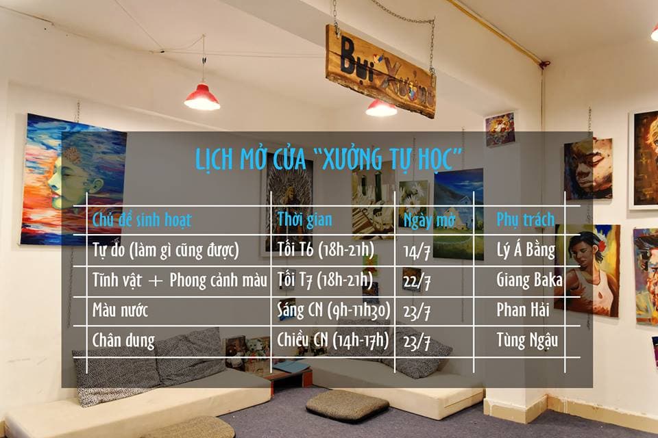 [HN] Bụi Xưởng - Đặc biệt hơn cả một lớp học vẽ!