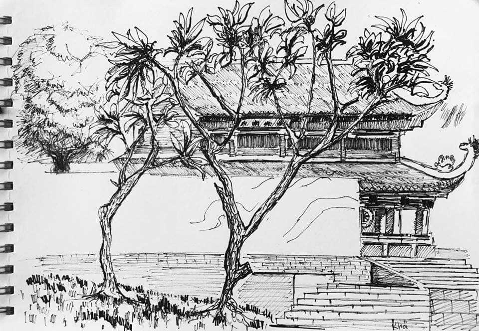 Ký họa cùng Bụi