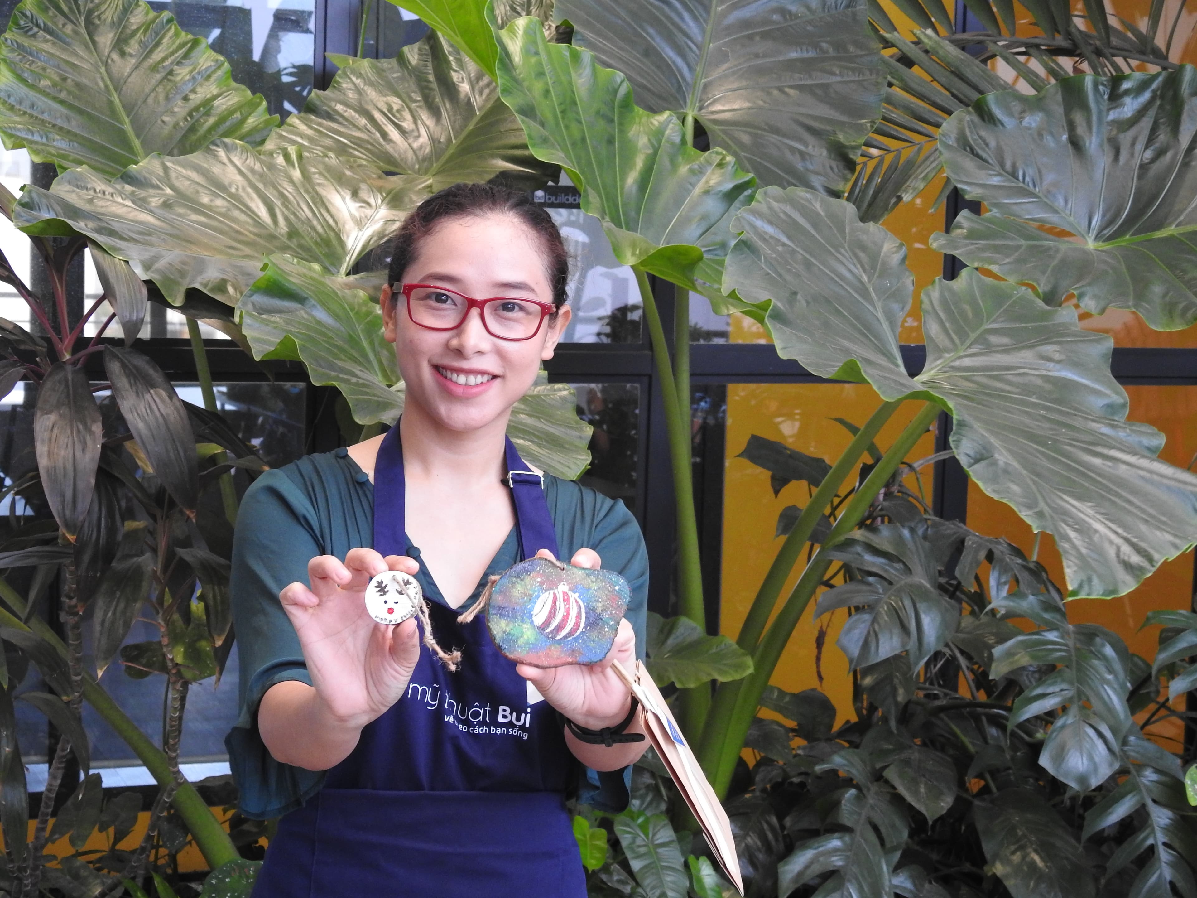 Workshop Vẽ gỗ chủ đề Noel tại Toong Hàm Nghi