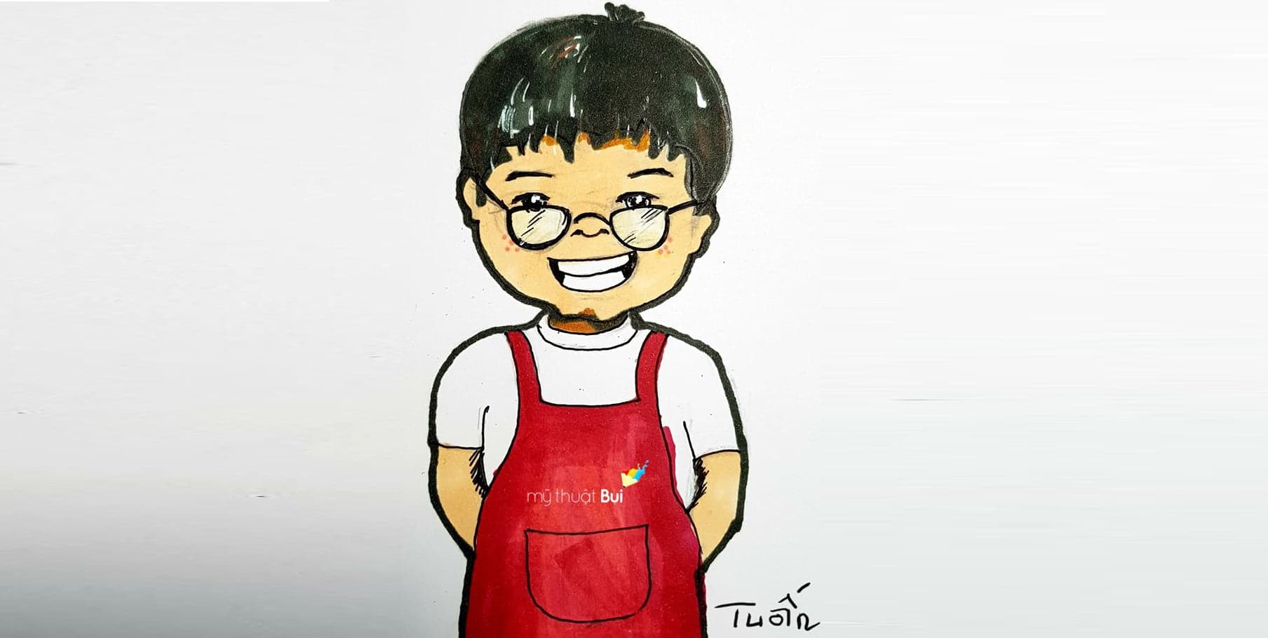 Minh Tuấn – Tiếp xúc hội hoạ từ những tiểu thương ở chợ