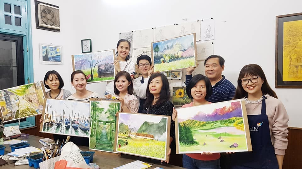 [HN] Bài tốt nghiệp khóa Màu nước 57 Tháng 2
