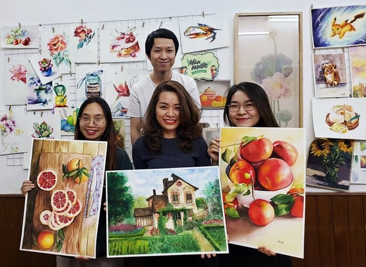 [HN] Bài tốt nghiệp khóa Màu Nước 56 Tháng 2