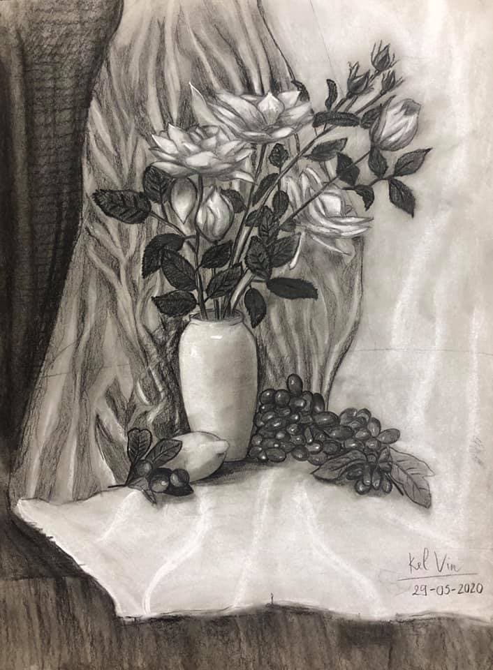 [HN] Bài tốt nghiệp khóa Hình họa 82 Thái Hà tháng 6