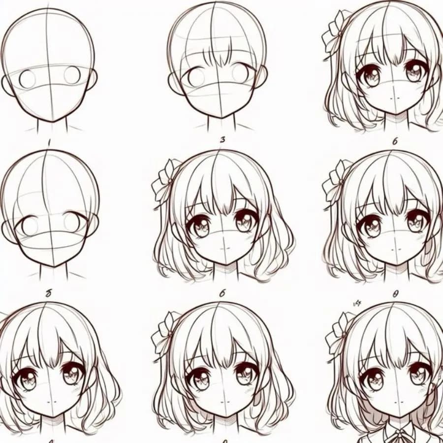 Vẽ Tóc Anime