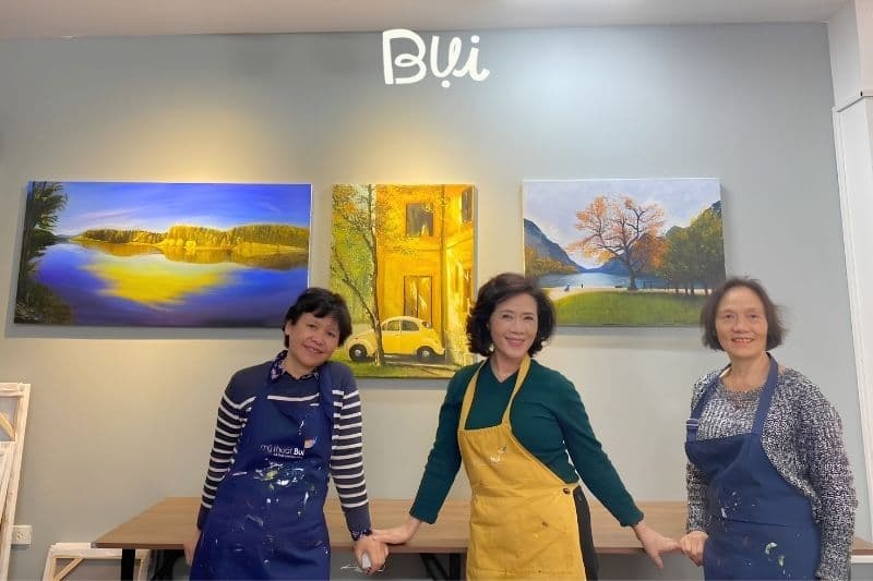 Lớp học vẽ tranh sơn dầu