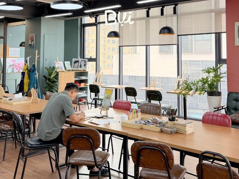 Lớp dạy vẽ Quận Hà Đông vừa học vừa xả stress cho người lớn