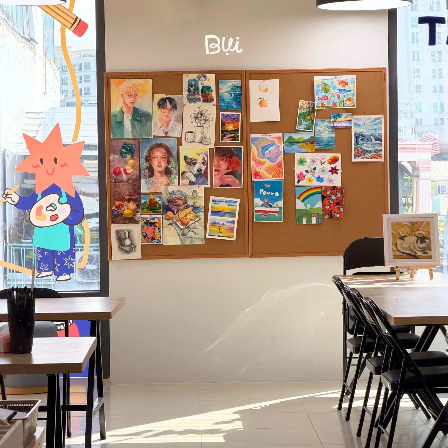 Không gian sáng tạo tại Mỹ Thuật Bụi