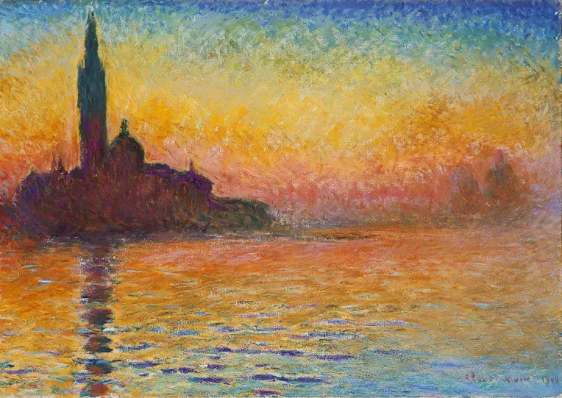 Tác phẩm San Giorgio Maggiore at Dusk - Claude Monet
