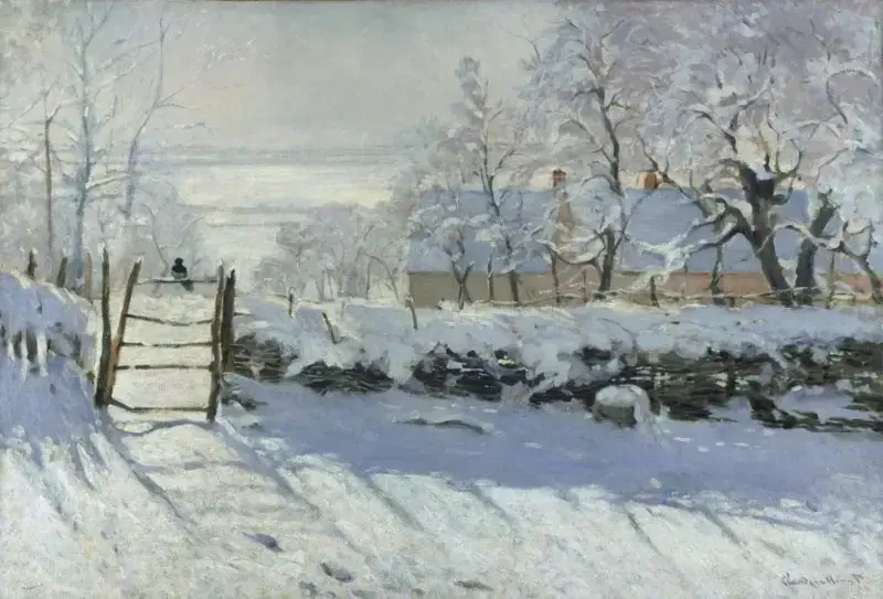 Tác phẩm Chim ác là (The Magpie) của Claude Monet