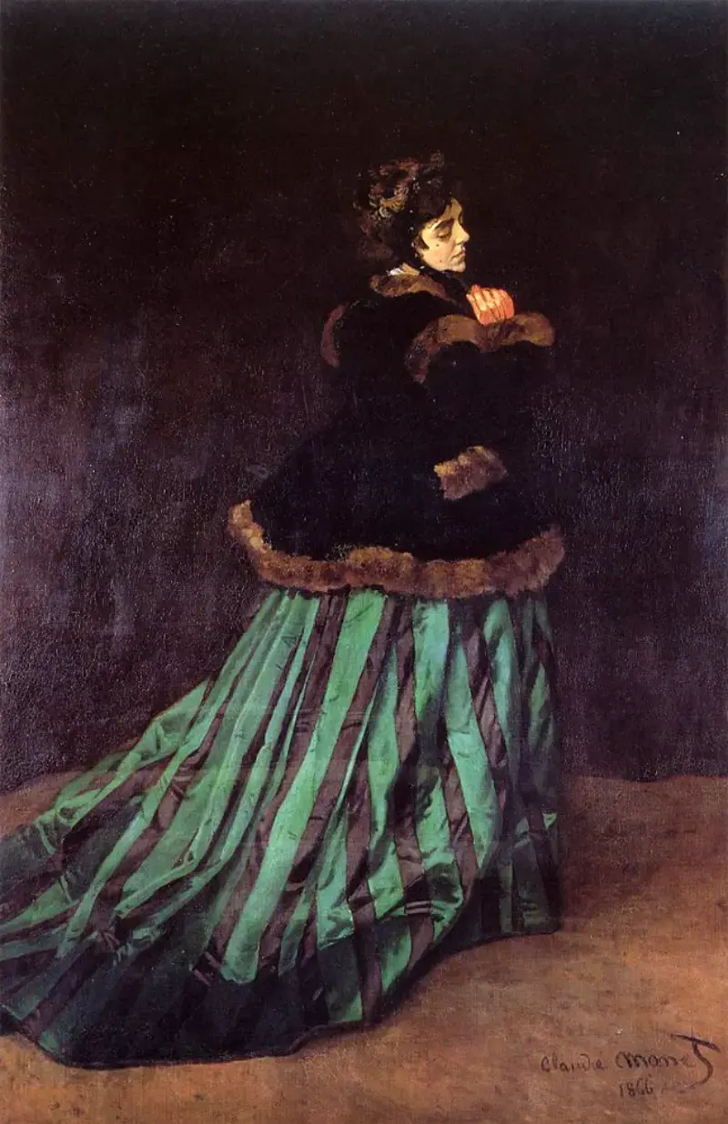 Tranh Người phụ nữ trong chiếc váy xanh (The Woman in the Green Dress)