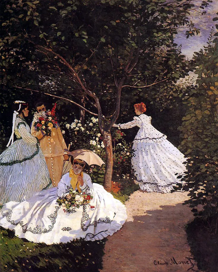 Women in the Garden - tranh của Claude Monet