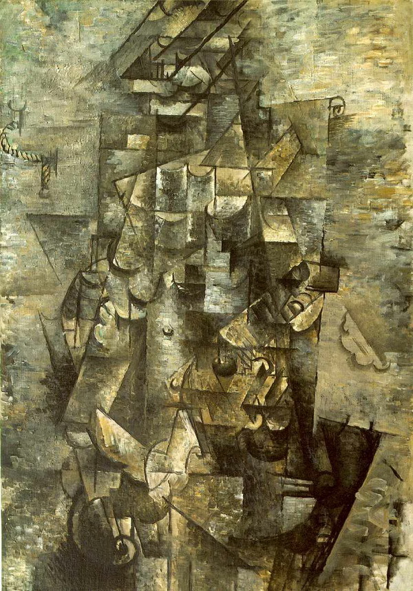 Georges Braque, "Man with a guitar", 1911