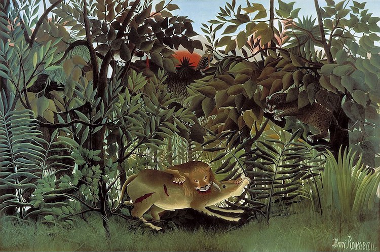 "The Hungry Lion Throws Itself on the Antelope" (1905)
