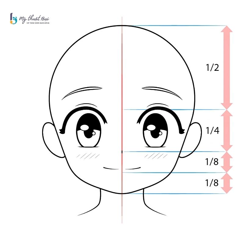 Hướng dẫn cách vẽ khuôn mặt anime nữ