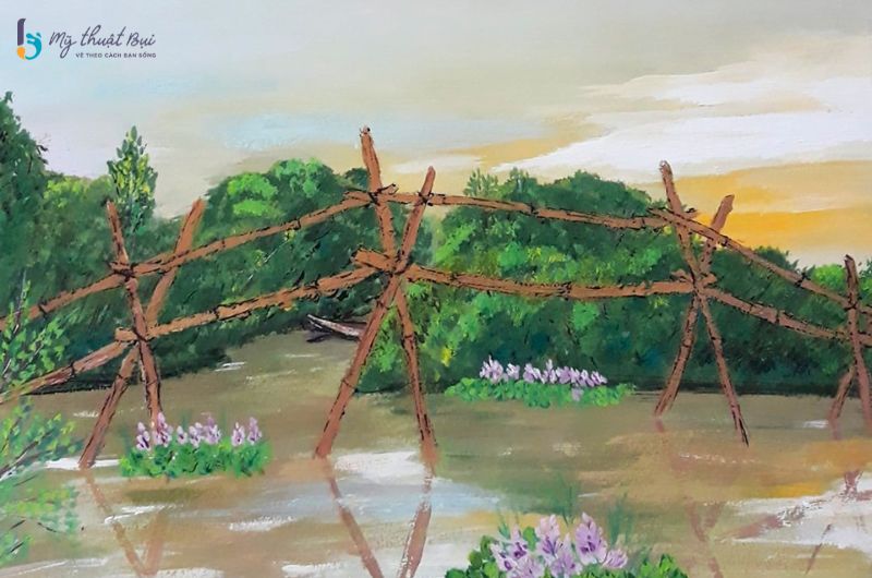Tranh phong cảnh đơn giản Tranh phong cảnh đơn giản