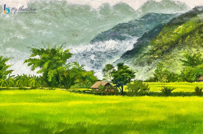 Tranh phong cảnh núi rừng Tranh phong cảnh núi rừng