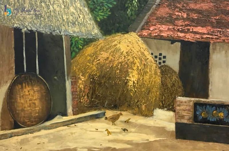 Ý tưởng vẽ tranh phong cảnh làng quê Vẽ tranh phong cảnh làng quê