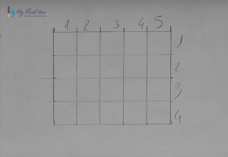 Chia tỉ lệ bố cục trước khi vẽ