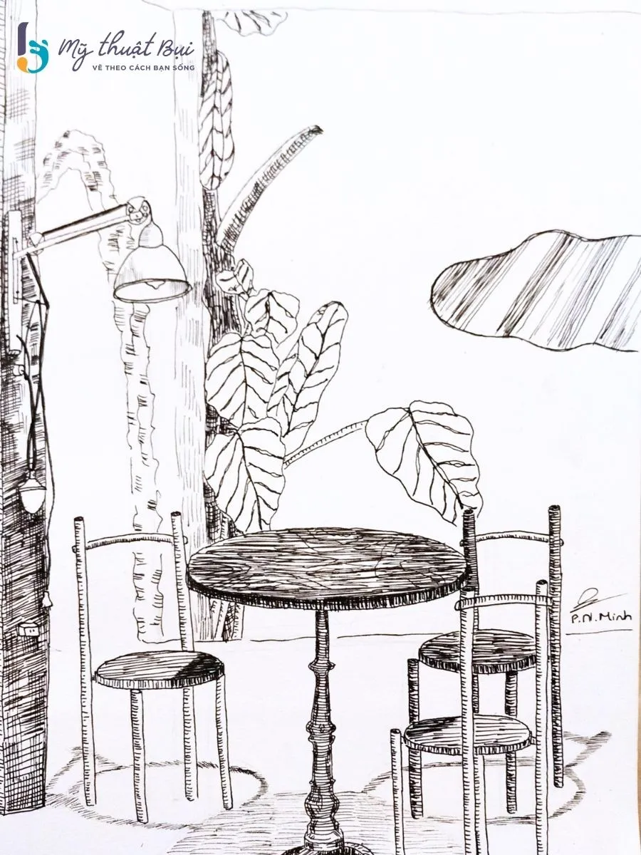 Trang ký họa đơn giản 1