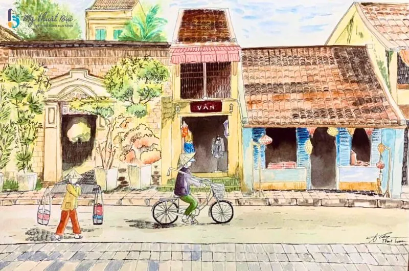 Tranh ký họa phong cảnh 4