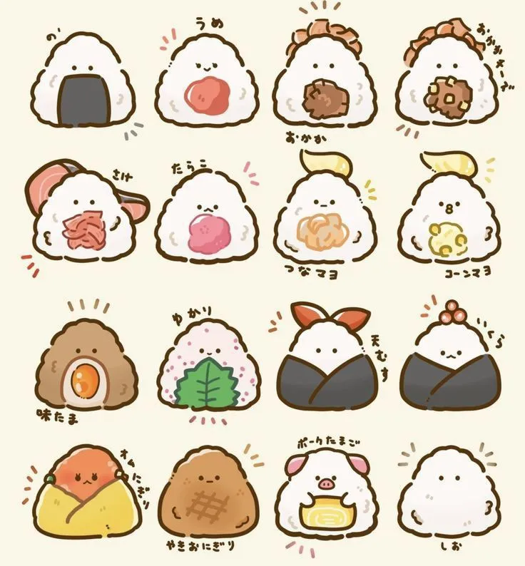 Hình vẽ đồ ăn cute dễ vẽ