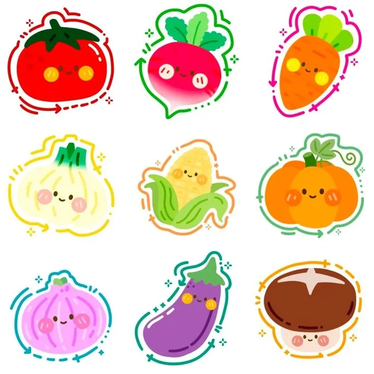 Hình vẽ trái cây cute dễ vẽ