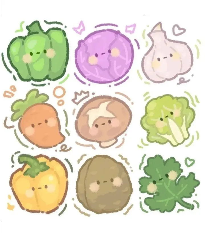 Hình vẽ trái cây cute dễ vẽ