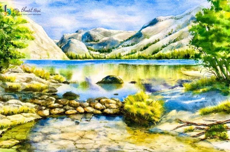 Tranh phong cảnh màu nước Tranh phong cảnh màu nước