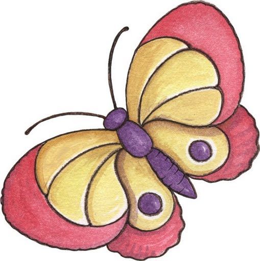 Tranh vẽ con bướm đơn giản