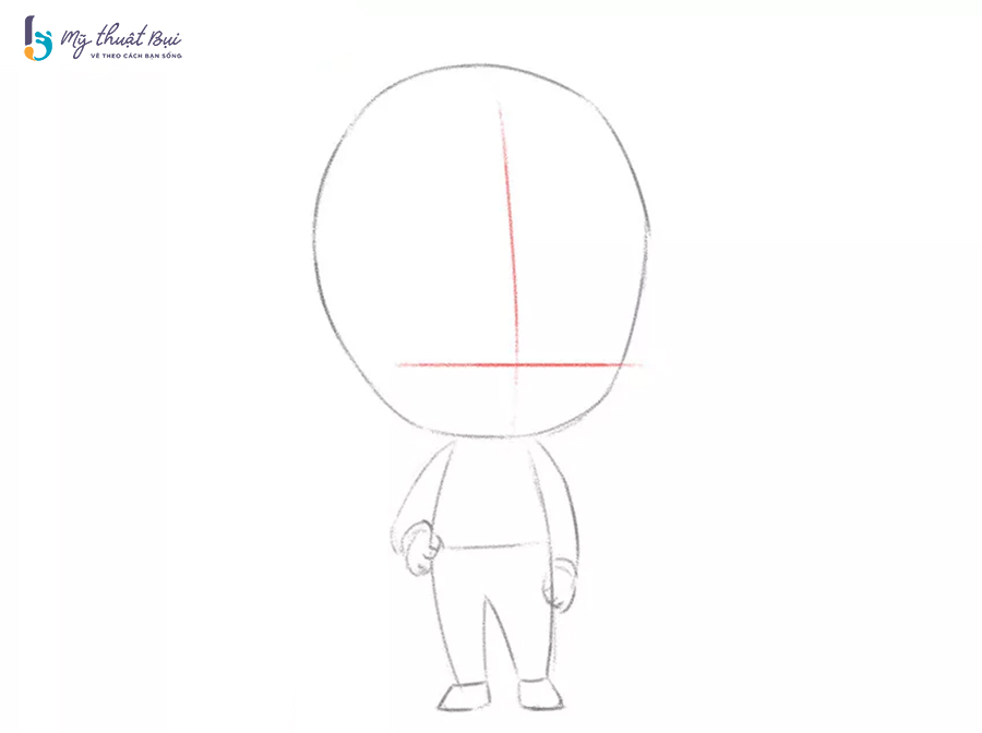 Vẽ khuôn mặt cho chibi nam