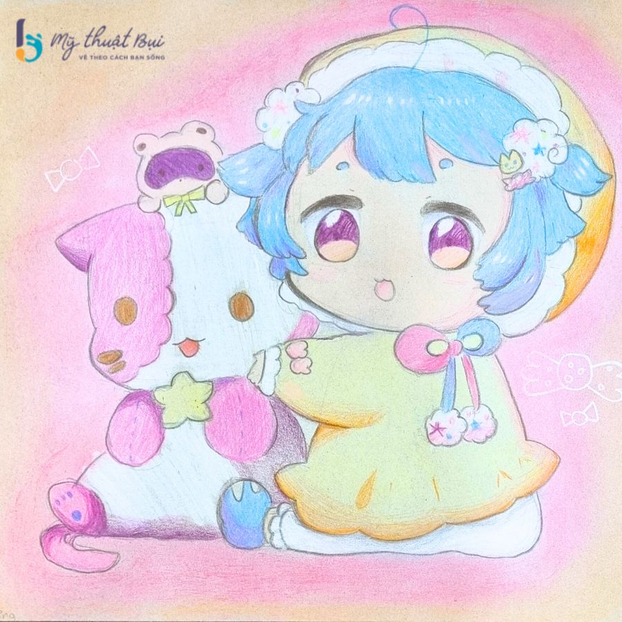 Vẽ chibi nữ cute