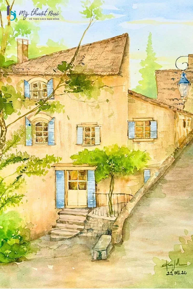 Ý tưởng vẽ tranh phong cảnh châu âu Tranh phong cảnh châu âu