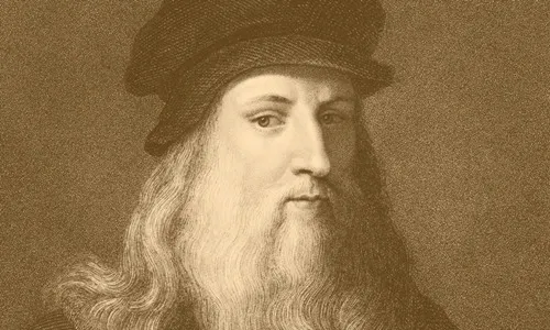 Bức chân dung nghệ thuật khắc họa danh họa Leonardo da Vinci Bức chân dung nghệ thuật khắc họa danh họa Leonardo da Vinci