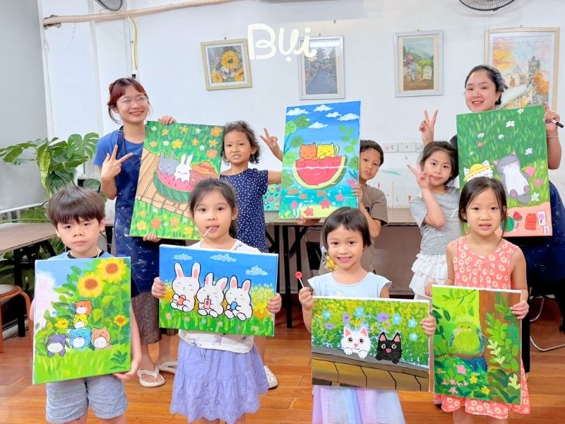 Địa điểm lớp học vẽ cho bé ở Quận 12 và Hóc Môn