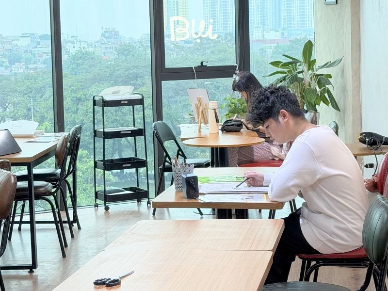 Mỹ Thuật Bụi - Lớp dạy vẽ Quận Hai Bà Trưng cho người lớn
