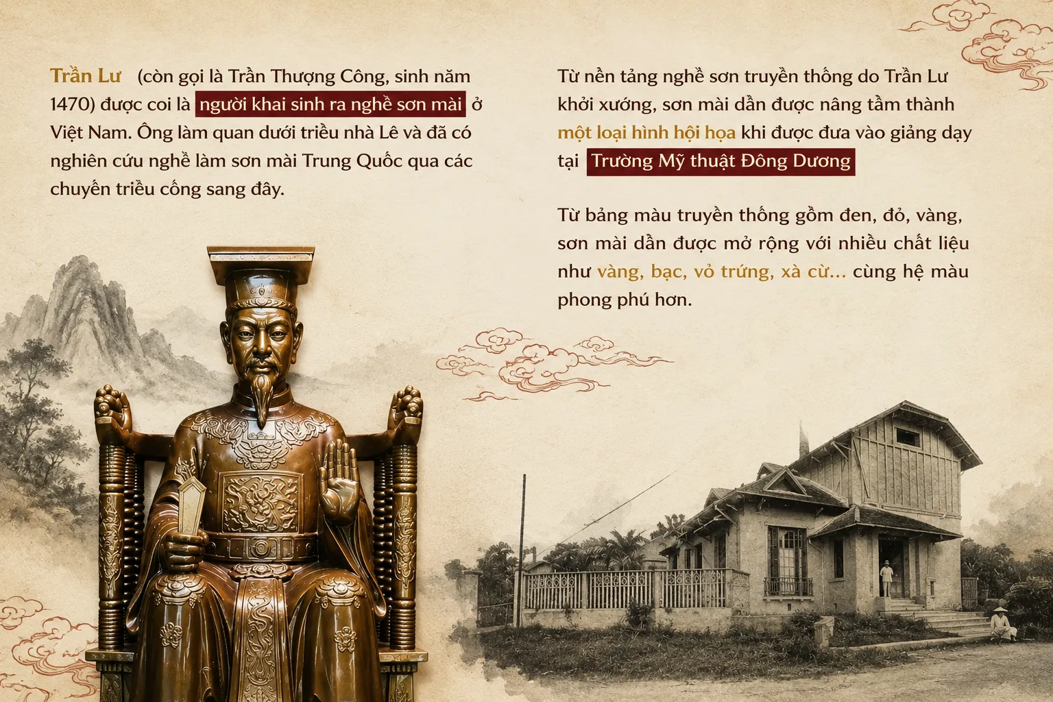 Nguồn gốc lịch sử sơn mài Việt Nam