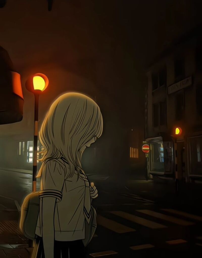 Hình ảnh anime buồn suy
