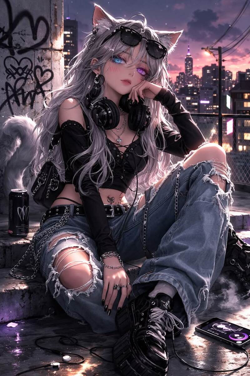 Ảnh Anime nữ ngầu lạnh lùng, cá tính
