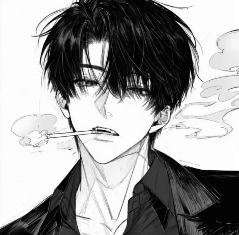 Ảnh anime trắng đen ngầu