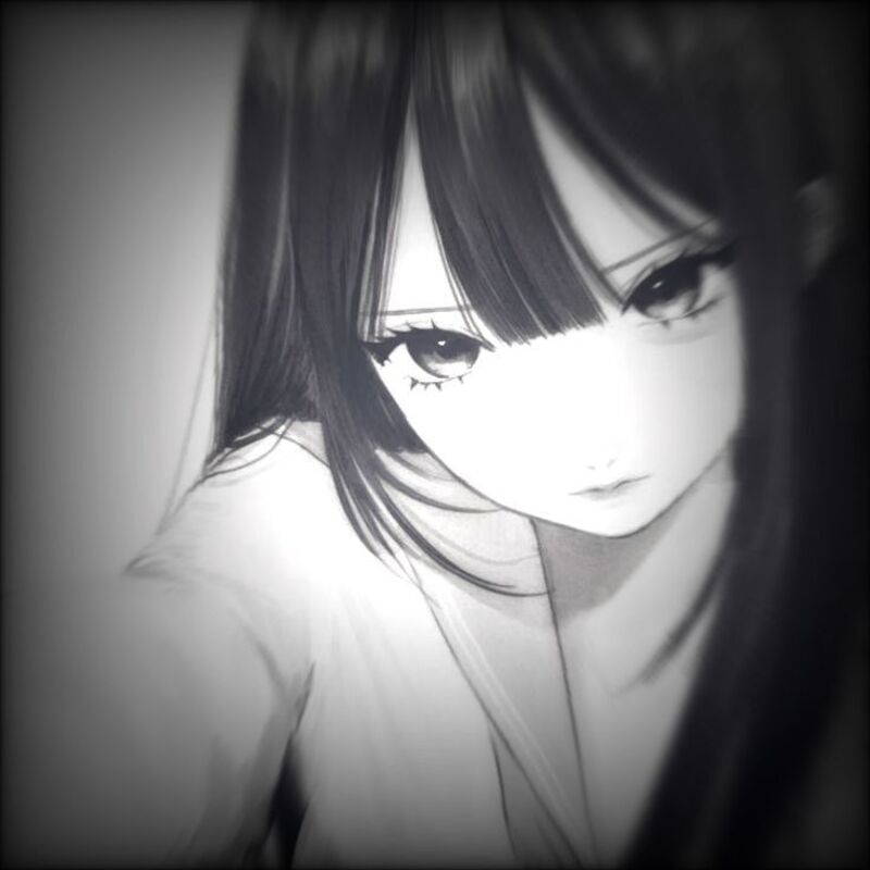 Ảnh anime trắng đen ngầu