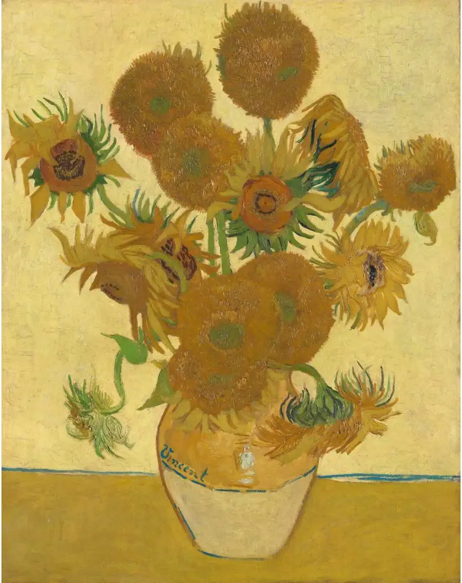 Bình 15 đóa hướng dương - Arles, 1888 Bình 15 đóa hướng dương - Arles, 1888