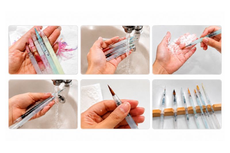 Các cách vệ sinh và bảo quản cọ không bị mất form dáng