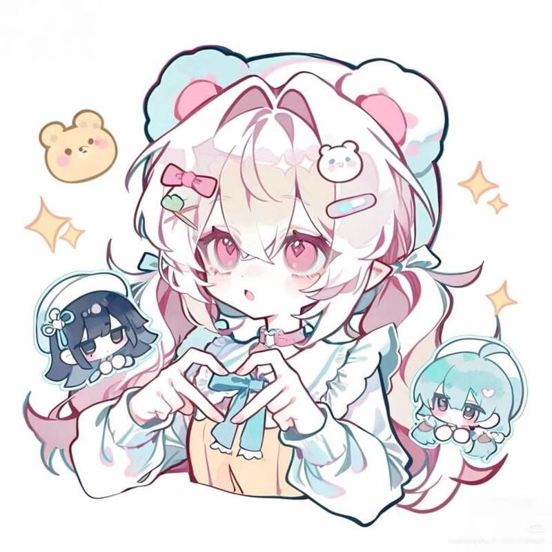 Ảnh Anime nữ chibi cute đáng yêu