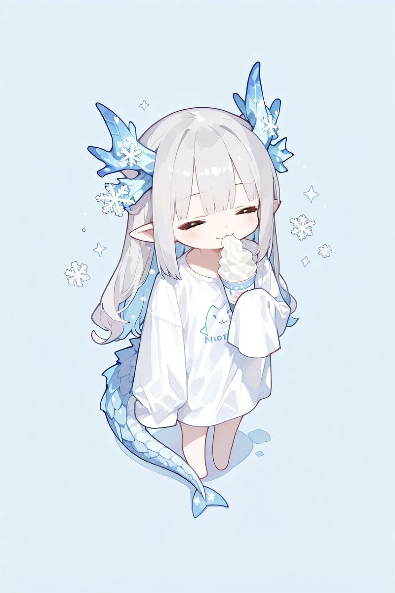 Ảnh Anime nữ chibi cute đáng yêu