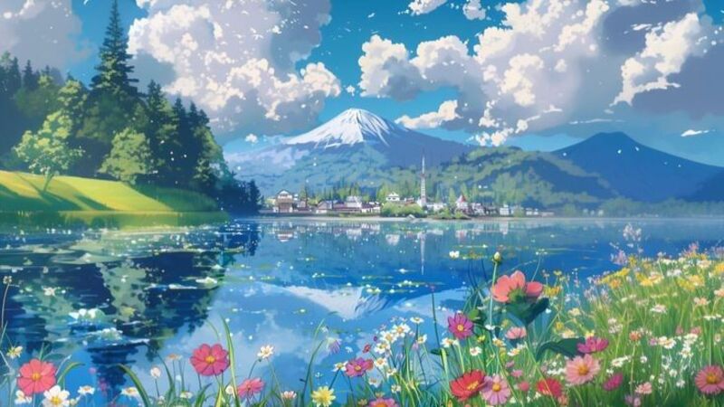 Hình ảnh anime phong cảnh đẹp