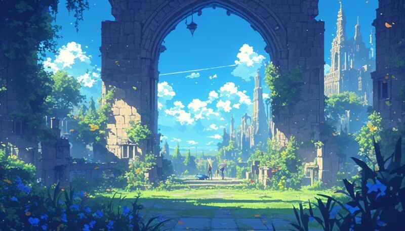 Hình ảnh anime phong cảnh đẹp