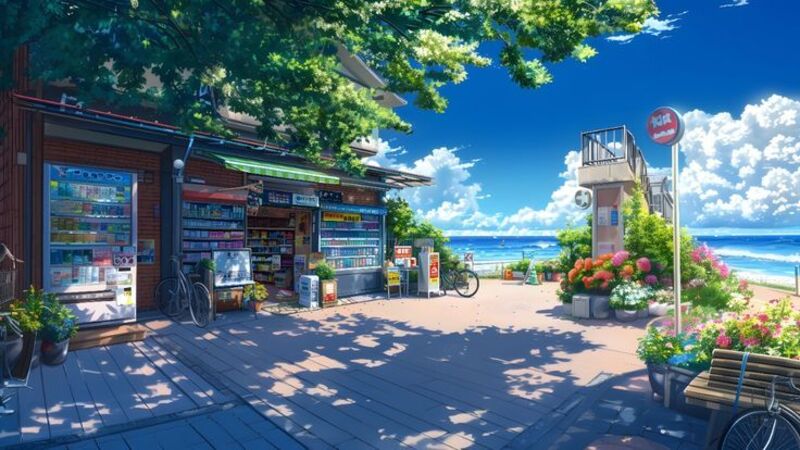 Hình ảnh anime phong cảnh đẹp