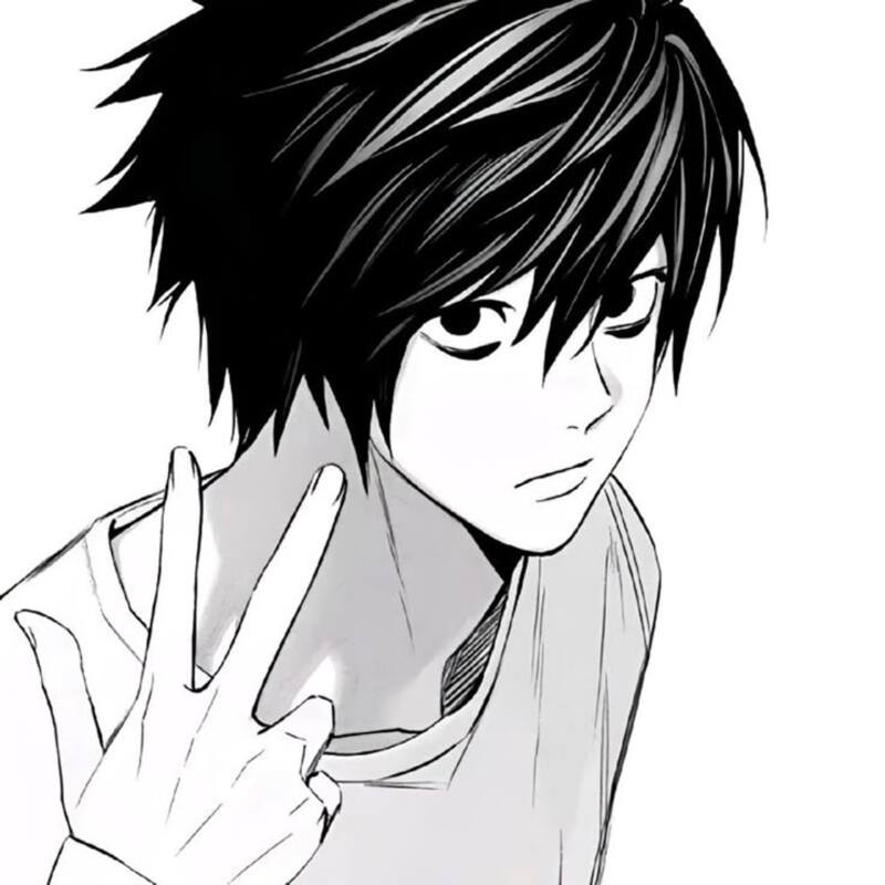 Ảnh Anime nam trắng đen nghệ thuật